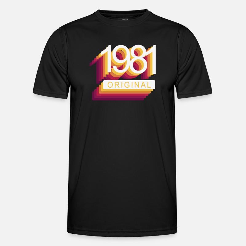 Born in 1981 - Men's Functional T-Shirt - black