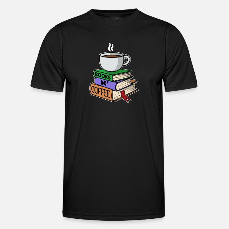 Kaffeetrinker Milchkaffee Kaffee Trinken Statement - Männer Funktions-T-Shirt - Schwarz