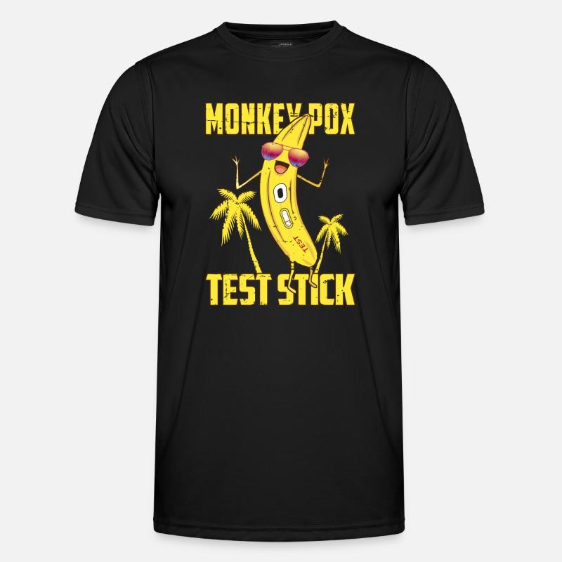 Affenpocken Teststäbchen Männer Funktions-T-Shirt