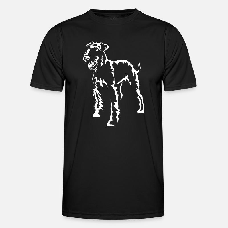 Airedale Terrier "Black Edition" - Men's Functional T-Shirt - black