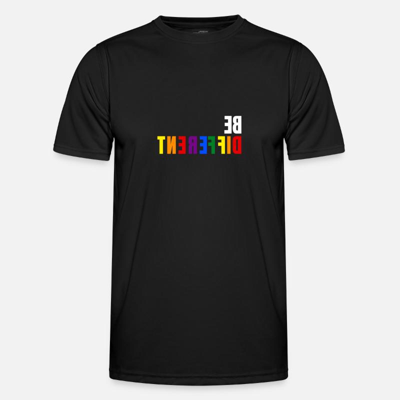 BE DIFFERENT - LGBTQI Schwul Lesbisch CSD Pride Männer Funktions-T-Shirt