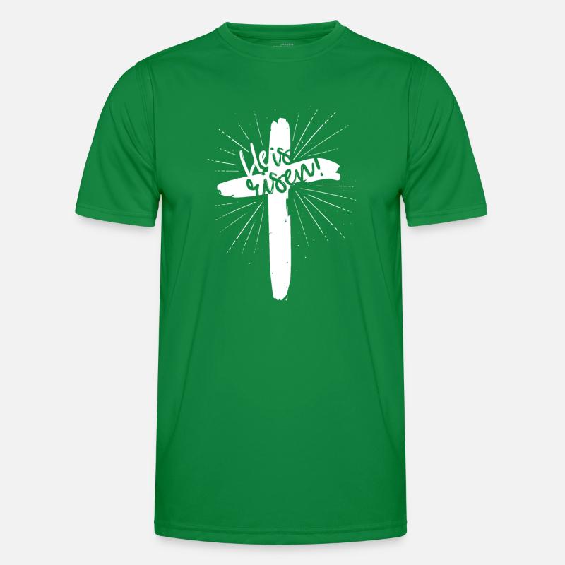 He is risen Männer Funktions-T-Shirt