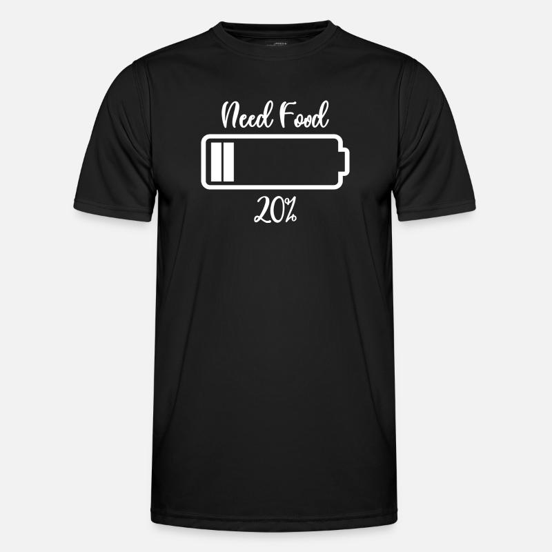 Need Fuel Low Battery Tee - Men's Functional T-Shirt - black