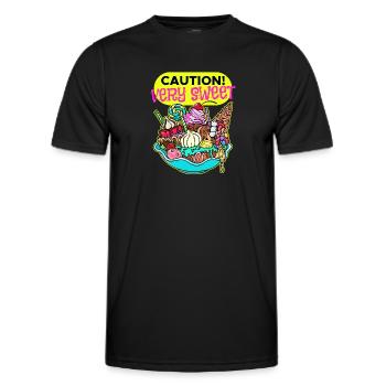 Schokolade Süßigkeiten Nachspeise Bonbon Statement - Männer Funktions-T-Shirt - Schwarz - Vorne - AI Model Male 178 dark (178cm)