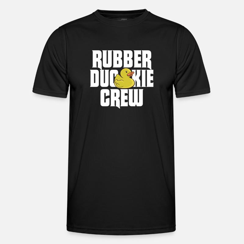 Rubber Duck Rubber Duckie Crew - Männer Funktions-T-Shirt - Schwarz