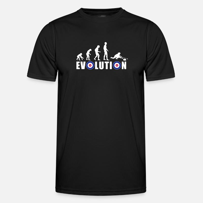 EVOLUTION CURLING Curling Gift Winter - Men's Functional T-Shirt - black
