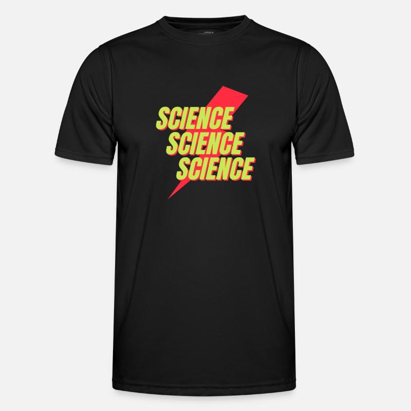 Neon Science Bolt Design Men's Functional T-Shirt