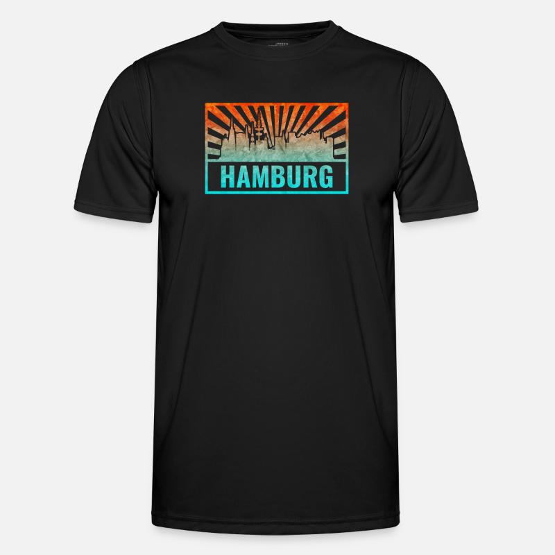 Pente de la silhouette de Hambourg T-shirt sport Homme