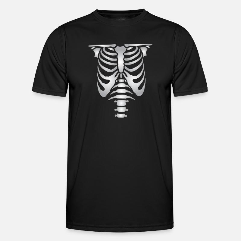 Human skeleton bones torso Men's Functional T-Shirt