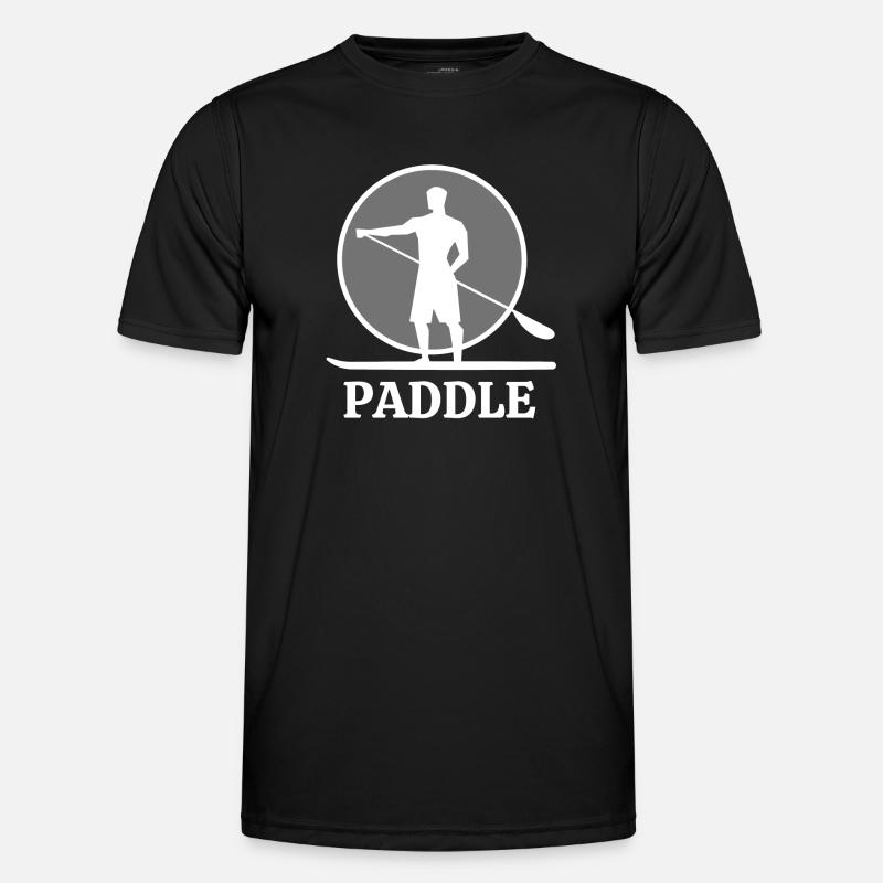 Paddle, paddle, paddle fan, paddle boarding - Men's Functional T-Shirt - black