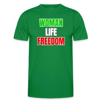 Liberté de vie de femme - T-shirt sport Homme - vert - Devant - AI Model Male 178 dark (178cm)