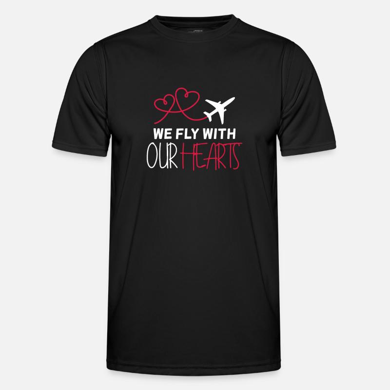 Flugzeug Pilot Spruch Geschenk - Männer Funktions-T-Shirt - Schwarz