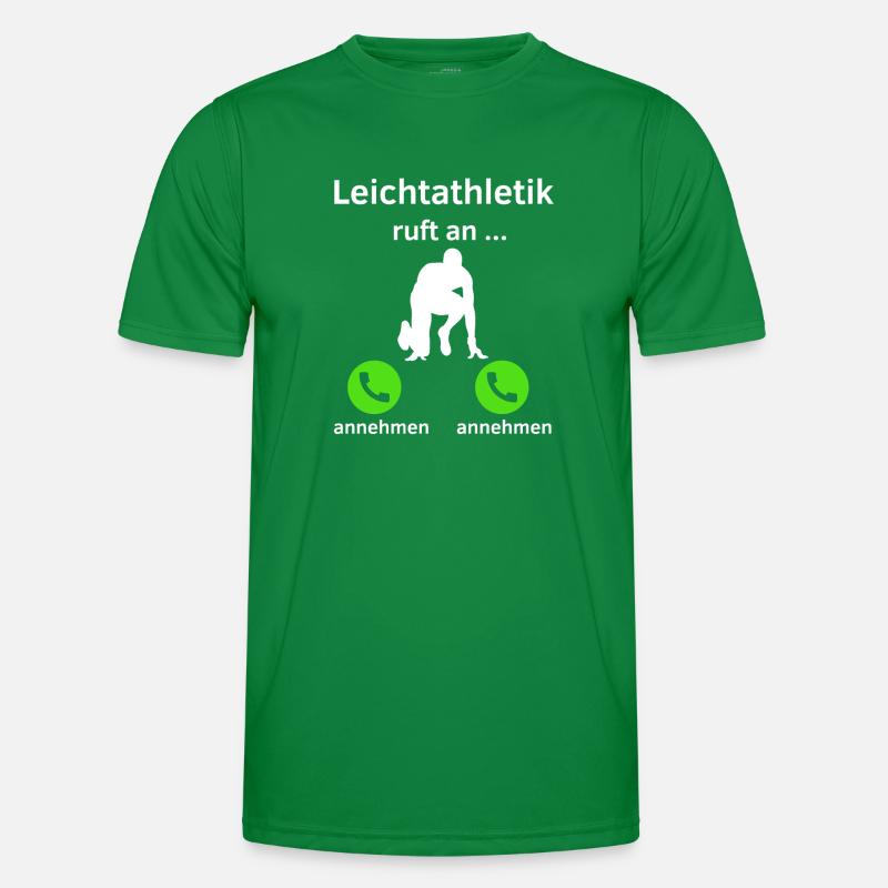 Leichtathletik ruft an - annehmen oder annehmen? Männer Funktions-T-Shirt