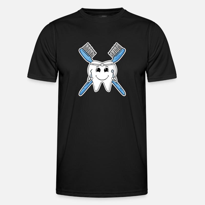 Tooth teeth - Men's Functional T-Shirt - black