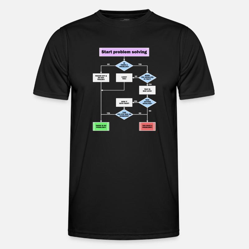 Problem solving - Men's Functional T-Shirt - black