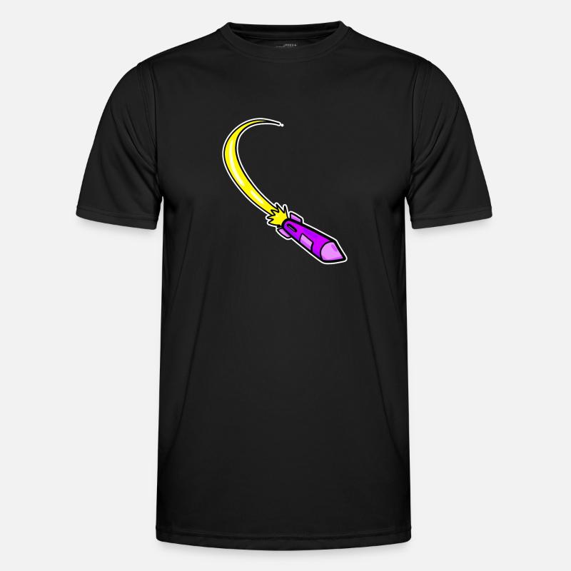 Rocket Purple - Men's Functional T-Shirt - black