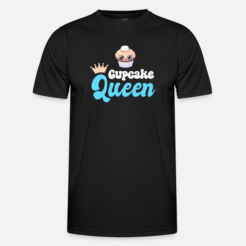 Cupcake Baking Baker - Men's Functional T-Shirt - black