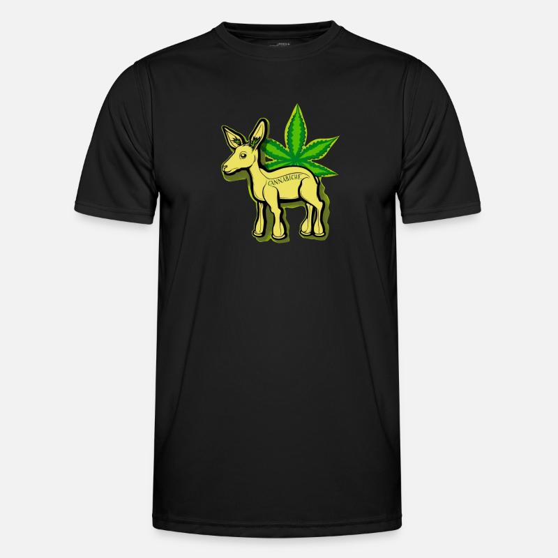 Cannabiche 05 mit Tippfehler - Männer Funktions-T-Shirt - Schwarz