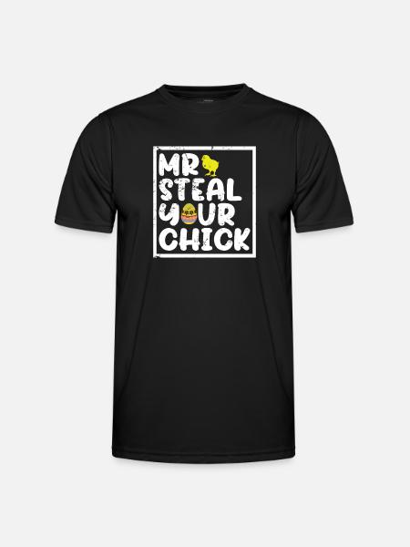 Mr Steal Your Chick - Men's Functional T-Shirt - black