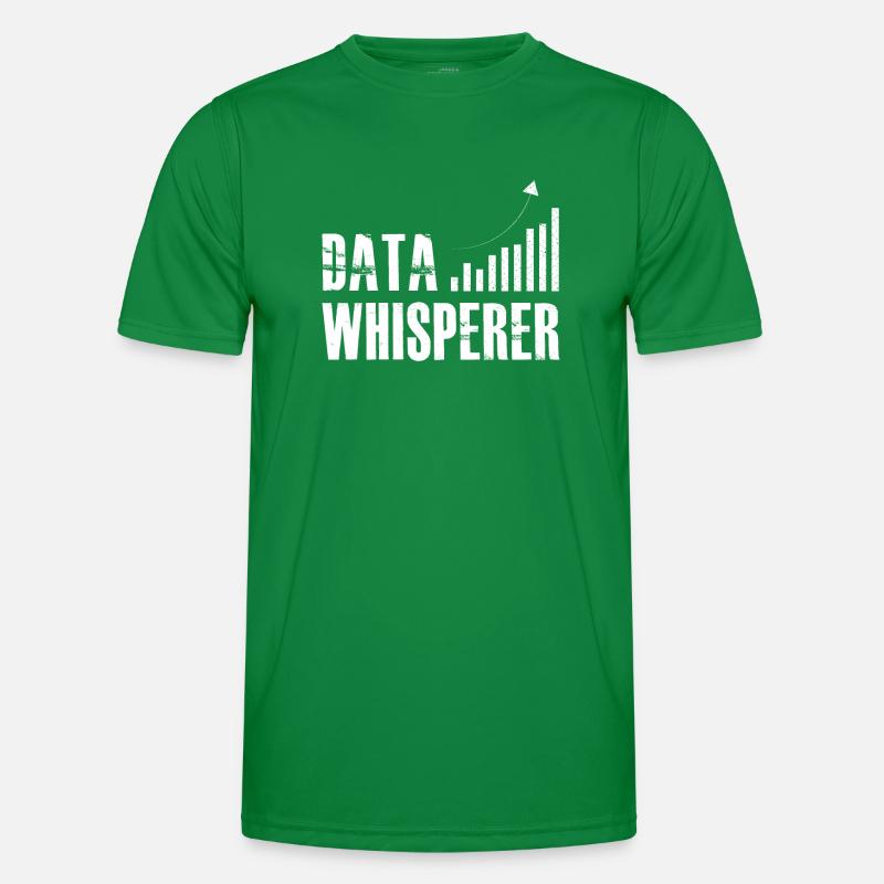 Datenflüsterer, wissenschaftlicher Analyst, Softwareentwickler Männer Funktions-T-Shirt