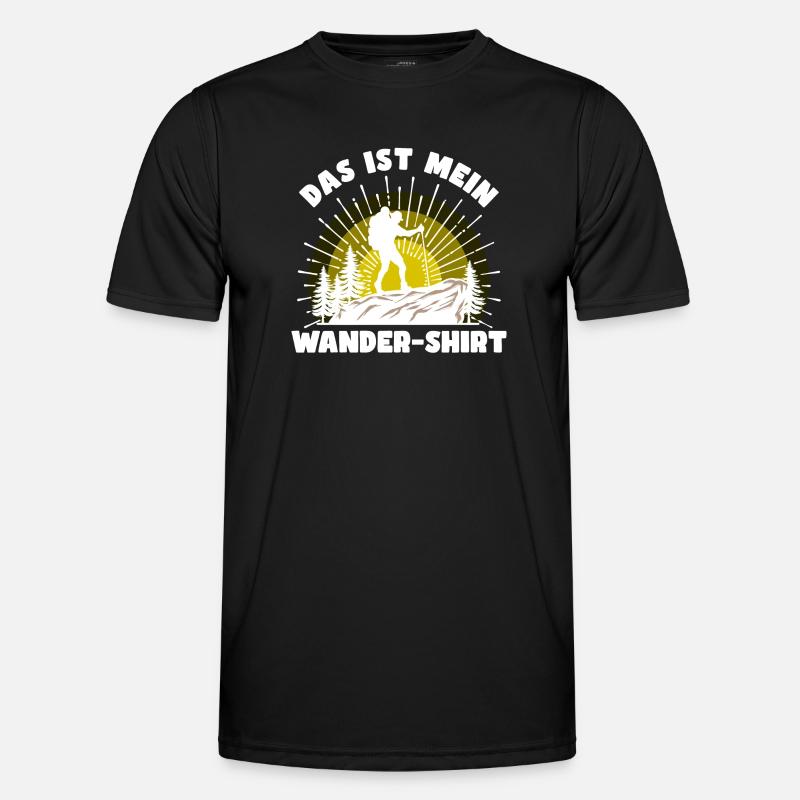 Wandern Statement Bergsteigen Klettern Statement - Männer Funktions-T-Shirt - Schwarz