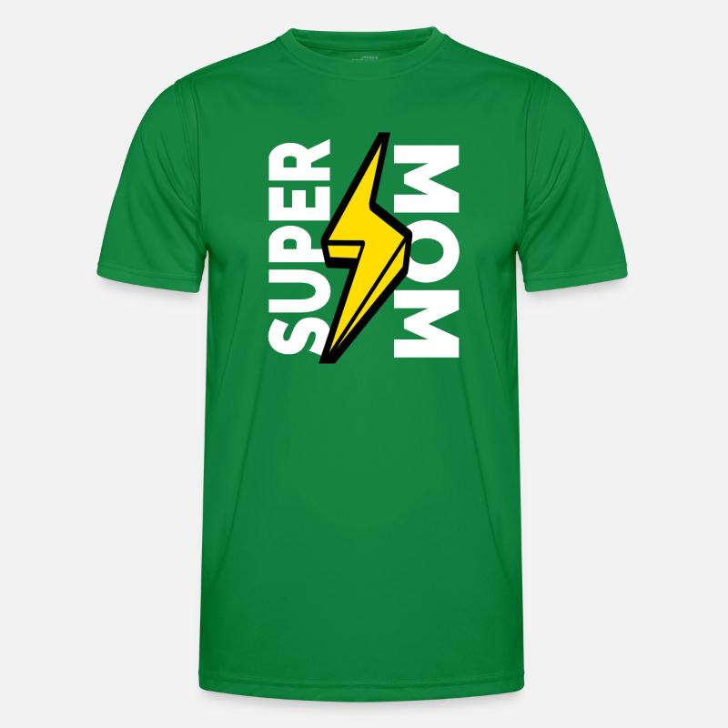 Super Mama glücklicher Muttertag Männer Funktions-T-Shirt