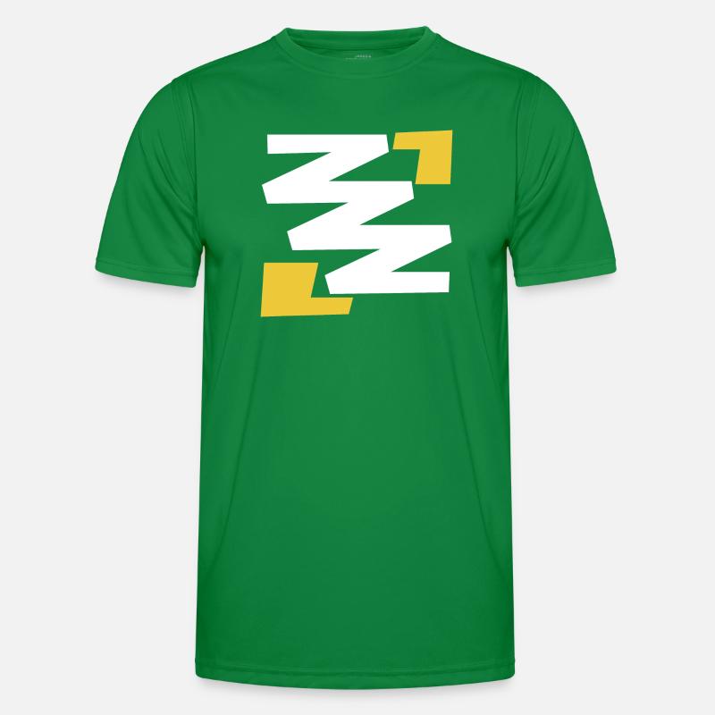 Basic simple digital art emblem with Z Men's Functional T-Shirt