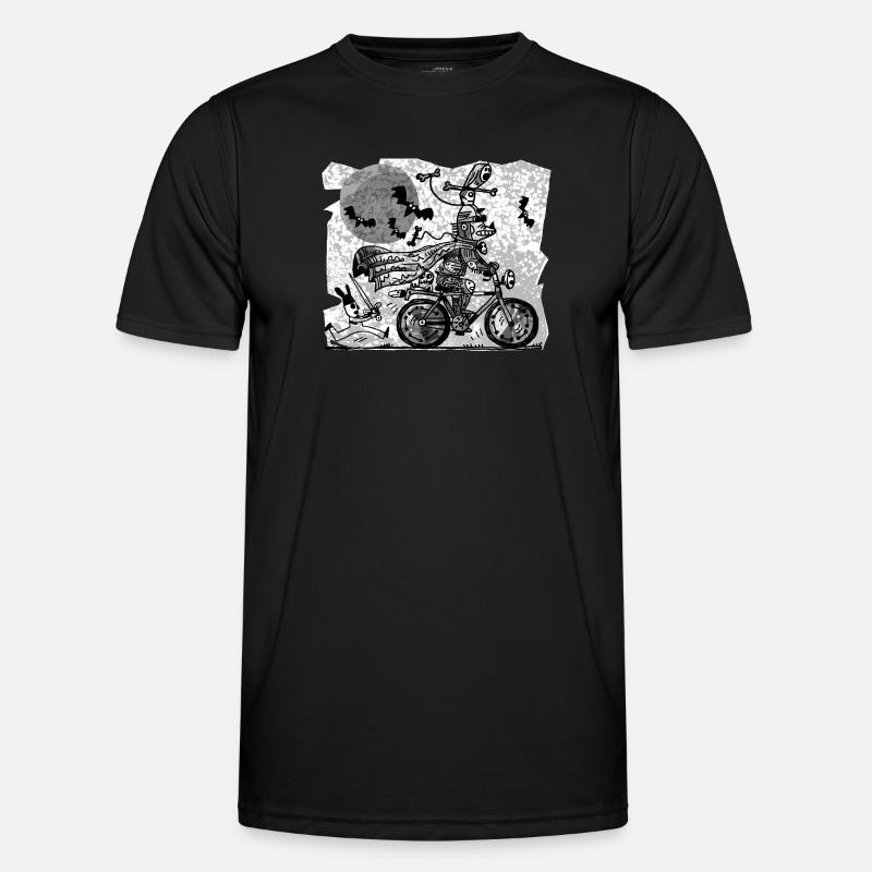 gothic cyclist - Men's Functional T-Shirt - black