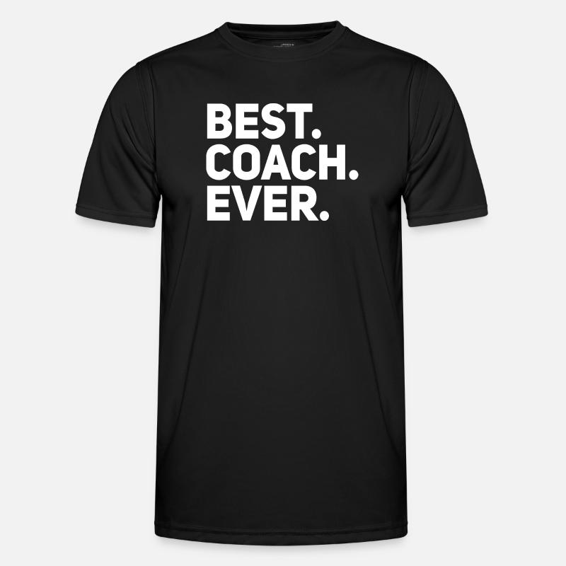 Bester Trainer aller Zeiten - Männer Funktions-T-Shirt - Schwarz