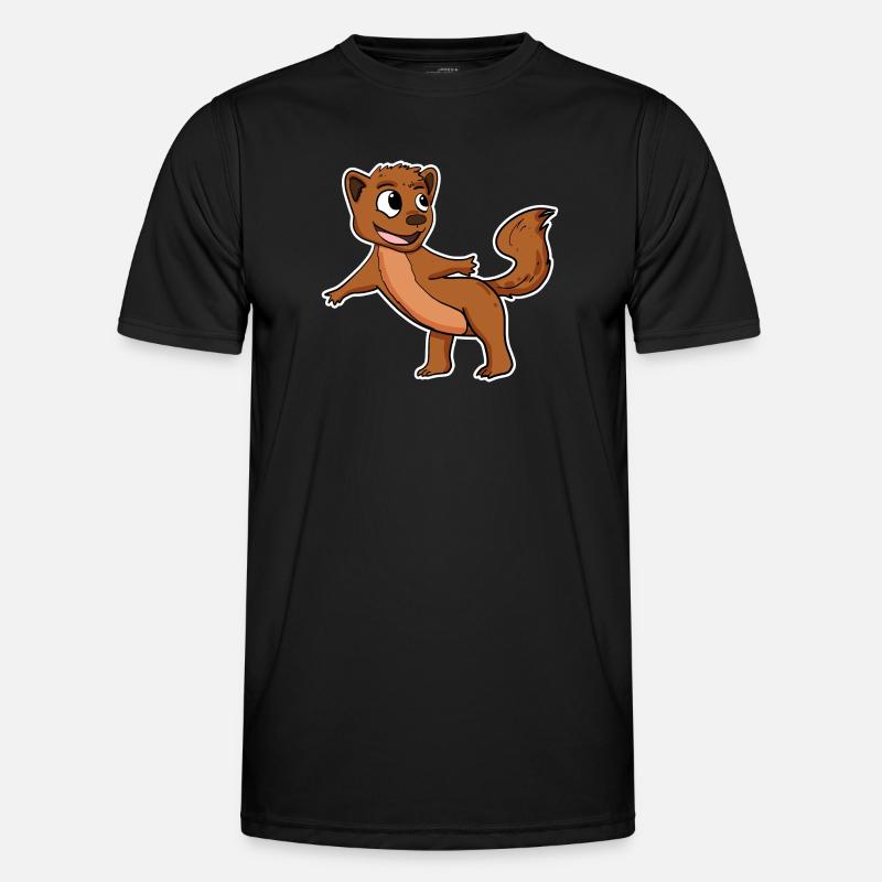 Weasel marten - Men's Functional T-Shirt - black