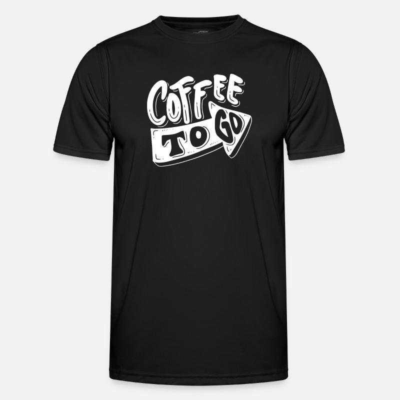 Kaffee, Ich mag Kaffee, Kaffeepause - Männer Funktions-T-Shirt - Schwarz