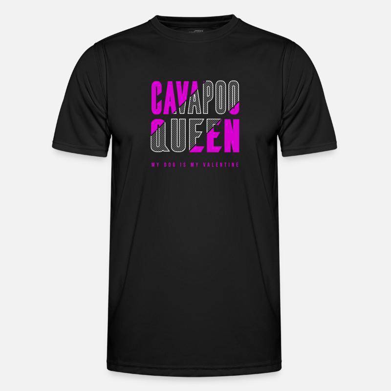 Cavapoo Queen - Men's Functional T-Shirt - black