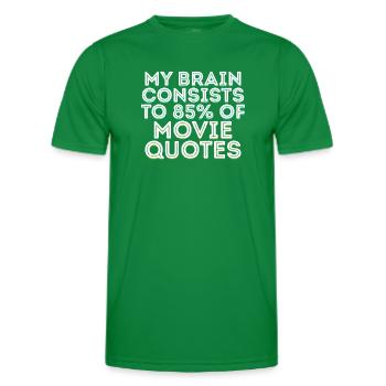 Dvd Soirée Soirée Soirée Déclaration Cinéma Nuit Films - T-shirt sport Homme - vert - Devant - AI Model Male 178 dark (178cm)