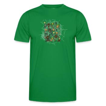 Spinne - Männer Funktions-T-Shirt - Kelly Green - Vorne - AI Model Male 178 dark (178cm)