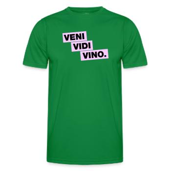 Veni Vidi Vino - T-shirt sport Homme - vert - Devant - AI Model Male 178 dark (178cm)