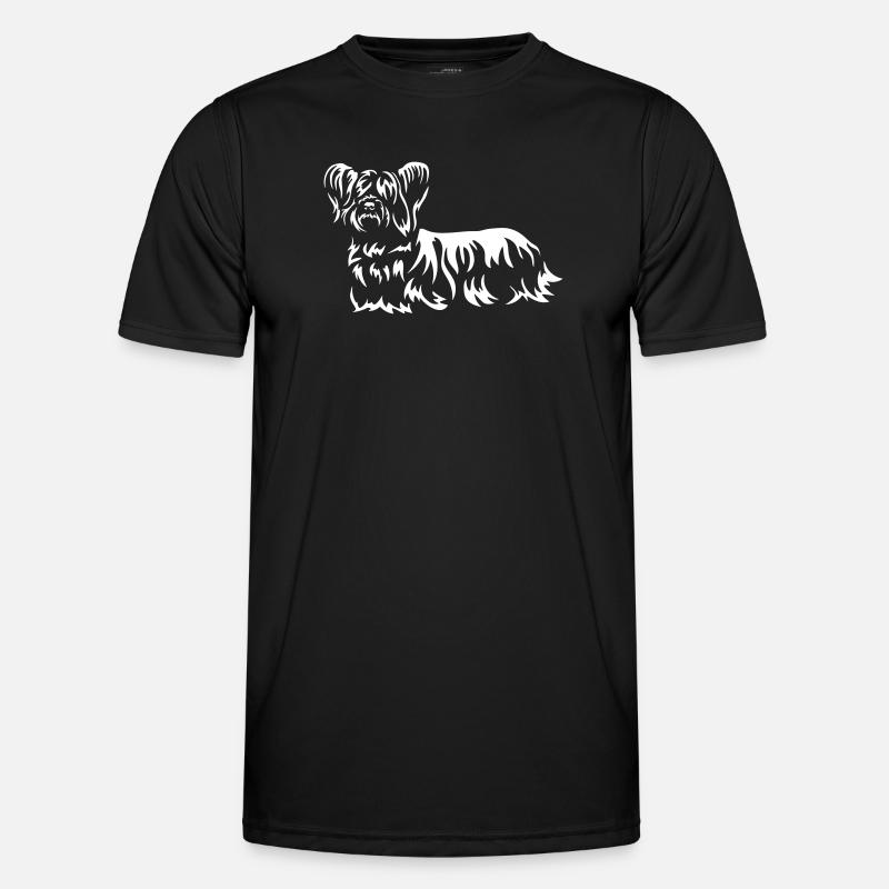 Skye Terrier "Black Edition" - Men's Functional T-Shirt - black