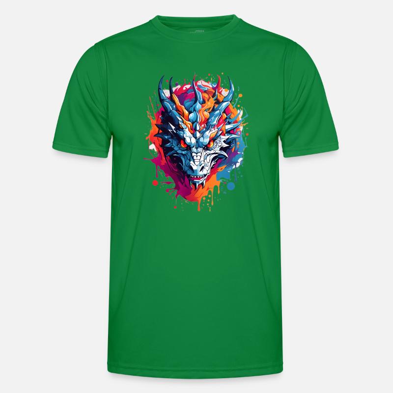 Coole Drache Männer Funktions-T-Shirt