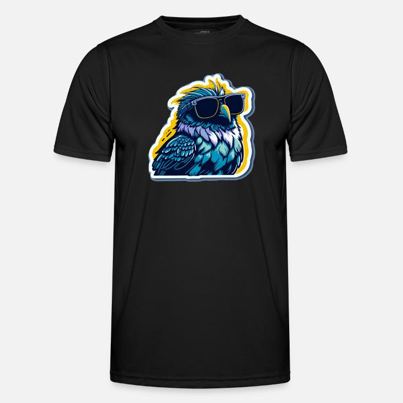 So ein cooler Vogel - Männer Funktions-T-Shirt - Schwarz