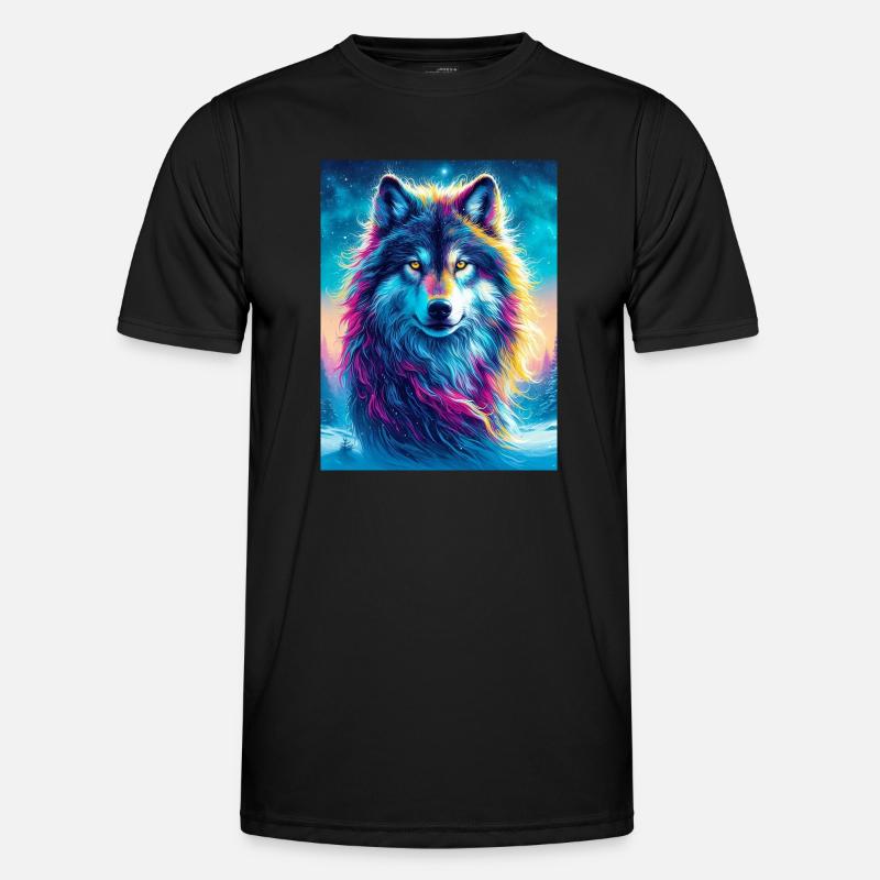Wolf - Men's Functional T-Shirt - black