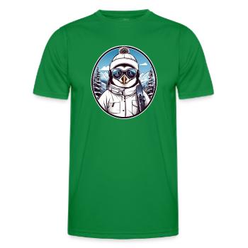 Süßer Pinguin - Männer Funktions-T-Shirt - Kelly Green - Vorne - AI Model Male 178 dark (178cm)