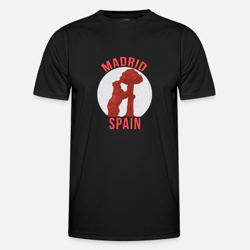 Madrid, Spanien - Männer Funktions-T-Shirt - Schwarz