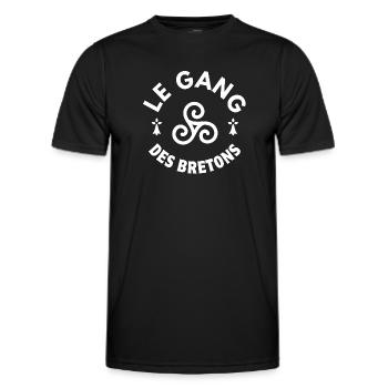 Bretagne, je suis Breton, fierté bretonne - T-shirt sport Homme - noir - Devant - AI Model Male 178 dark (178cm)