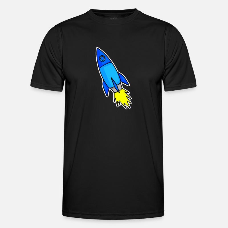 Blue Rocket - Men's Functional T-Shirt - black