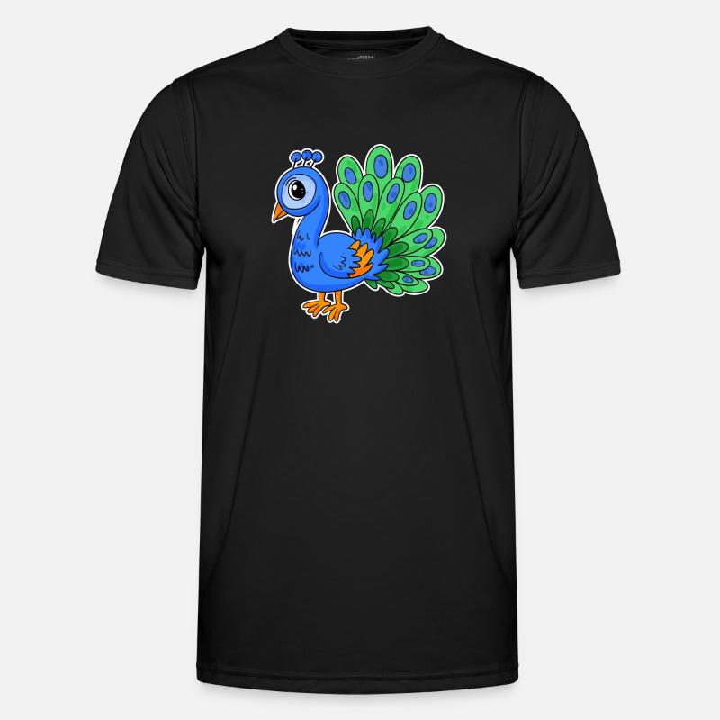 Peacock - Men's Functional T-Shirt - black
