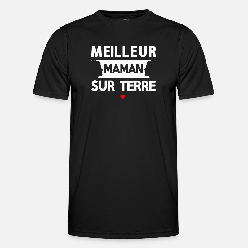 Zitat der Mutter auf der Erde - Männer Funktions-T-Shirt - Schwarz