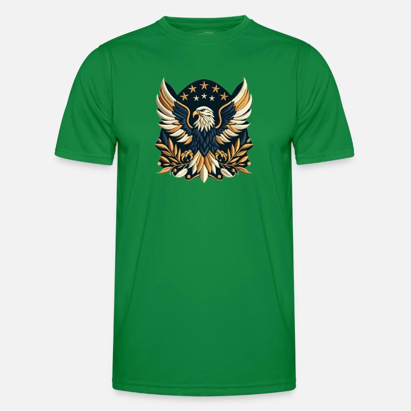 Star-Spangled Banner Eagle Men's Functional T-Shirt