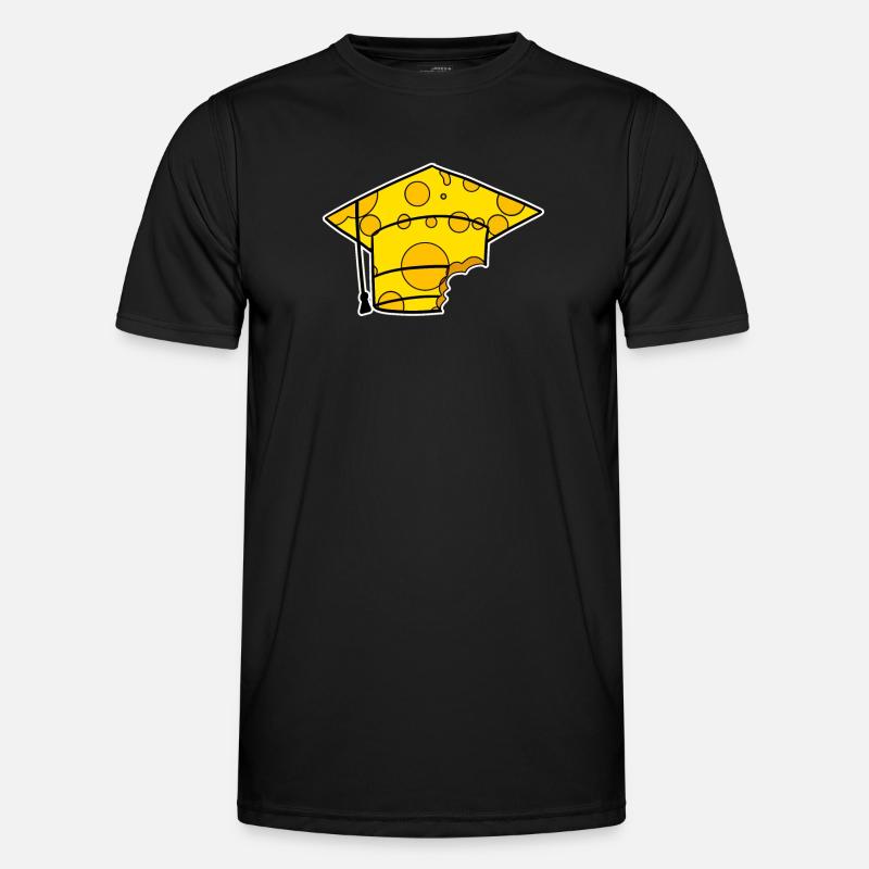 Studium Abschluss Absolventenkappe - Männer Funktions-T-Shirt - Schwarz