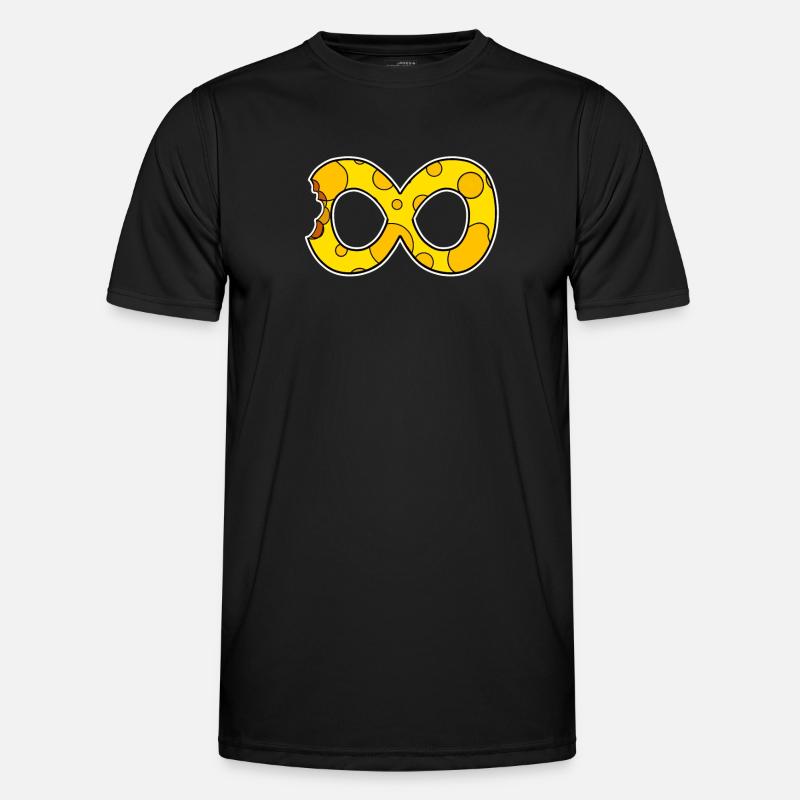Cheese Infinite Smbol - Men's Functional T-Shirt - black