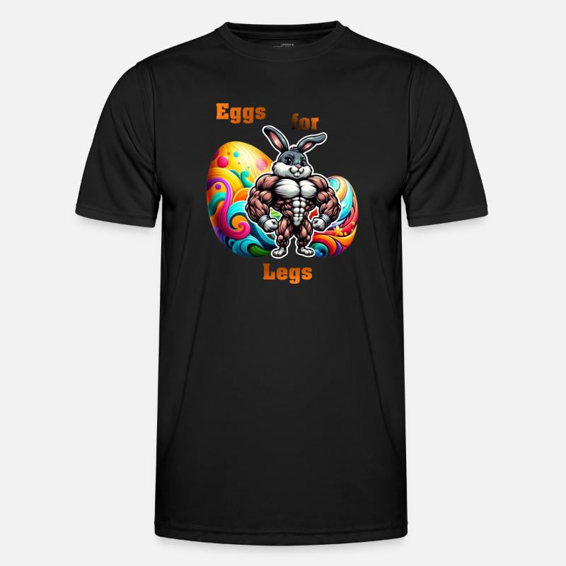 Eggs for Legs - Men's Functional T-Shirt - black