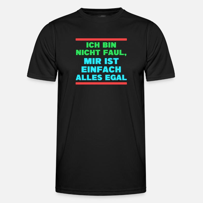 I don't care about the statement - Men's Functional T-Shirt - black